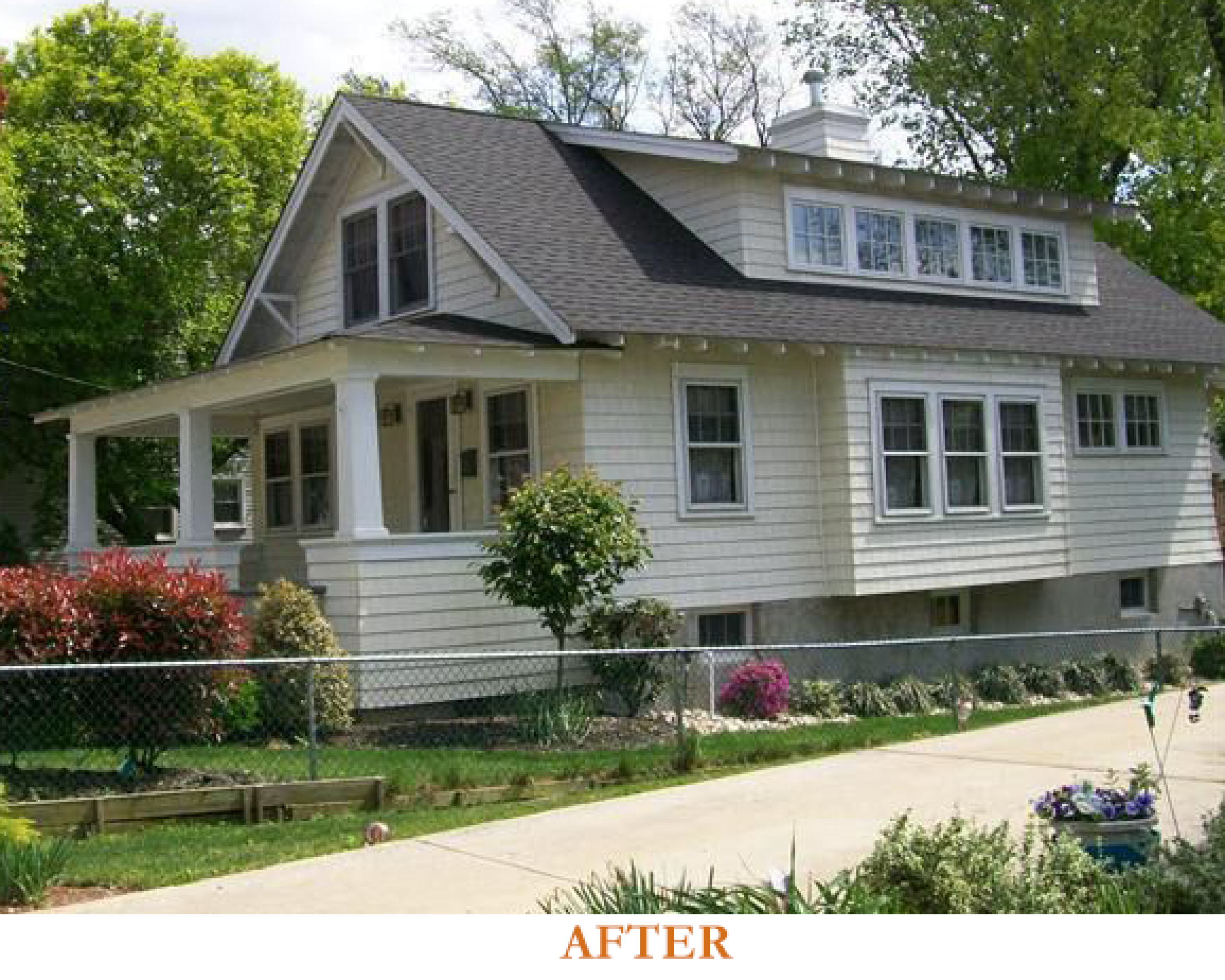 Bungalow sideview after